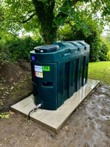 Oil tank install